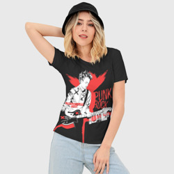 Женская футболка 3D Slim Punk-rock - фото 2