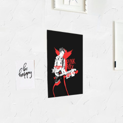 Постер с принтом Punk-rock для любого человека, вид спереди №3. Цвет основы: белый