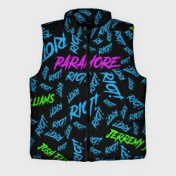 Мужской жилет утепленный 3D Paramore Riot!