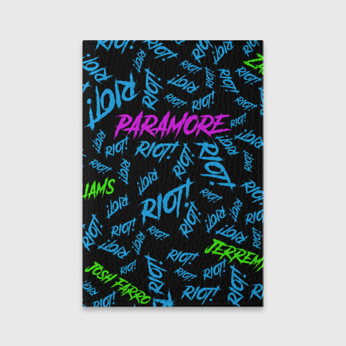 Обложка для паспорта матовая кожа Paramore Riot!, цвет зеленый