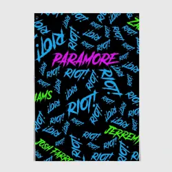 Постер Paramore Riot!