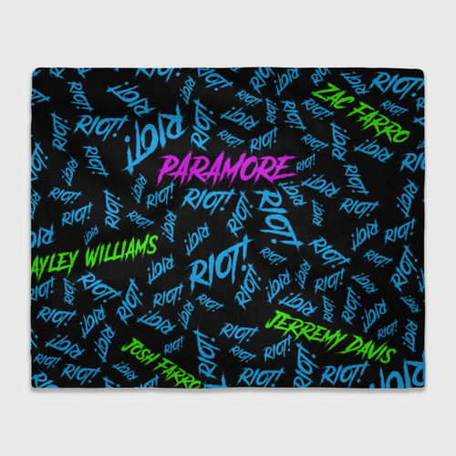 Плед 3D Paramore Riot!, цвет 3D (велсофт)