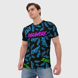 Мужская футболка 3D Paramore RIOT! - фото 2