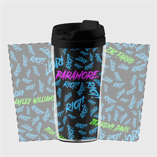 Термокружка-непроливайка Paramore Riot!, цвет черный - фото 2