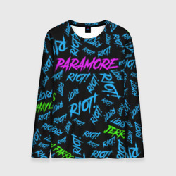 Мужской лонгслив 3D Paramore Riot!