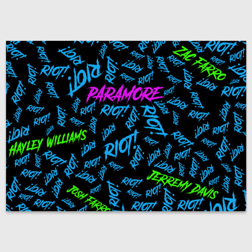 Поздравительная открытка Paramore Riot!, цвет белый