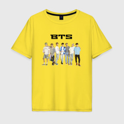 Мужская футболка хлопок Oversize BTS