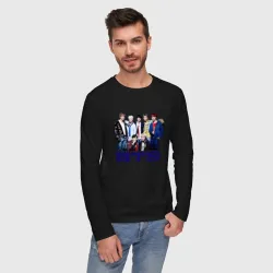 Мужской лонгслив хлопок BTS - фото 2