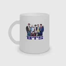 Кружка матовая стеклянная BTS