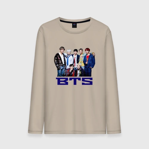 Мужской лонгслив хлопок BTS
