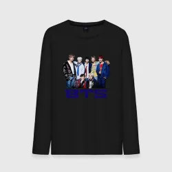 Мужской лонгслив хлопок BTS