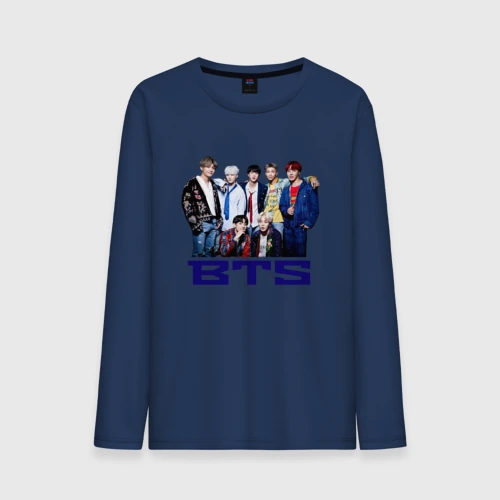 Мужской лонгслив хлопок BTS
