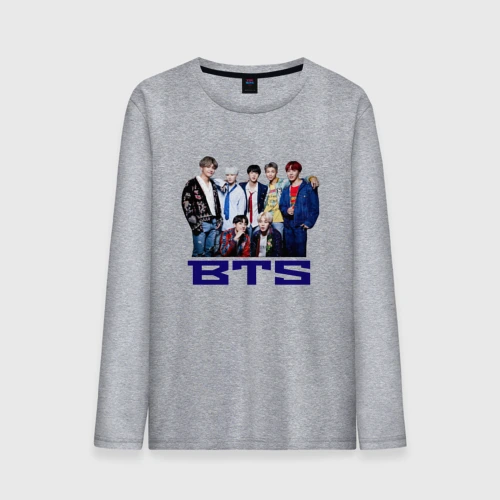 Мужской лонгслив хлопок BTS
