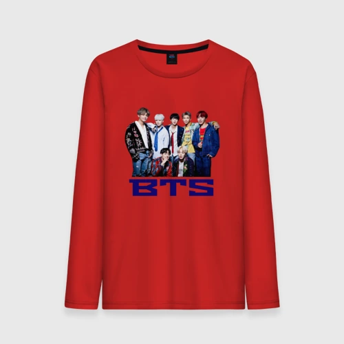 Мужской лонгслив хлопок BTS