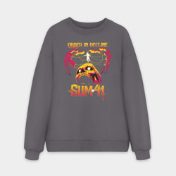 Мужской свитшот oversize без начеса хлопок Sum 41 Order In Decline