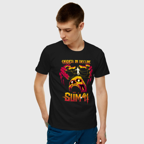 Мужская футболка хлопок Sum 41  Order In Decline, цвет черный - фото 3