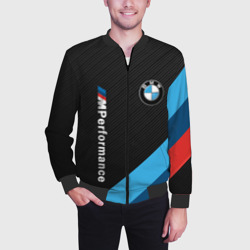Мужской бомбер 3D BmW m performance - фото 2