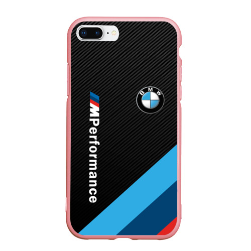 Чехол для iPhone 7Plus/8 Plus матовый BmW m performance, цвет баблгам