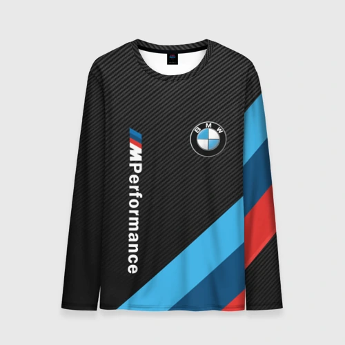 Мужской лонгслив 3D BmW m performance