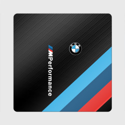 Магнит виниловый Квадрат BmW m performance