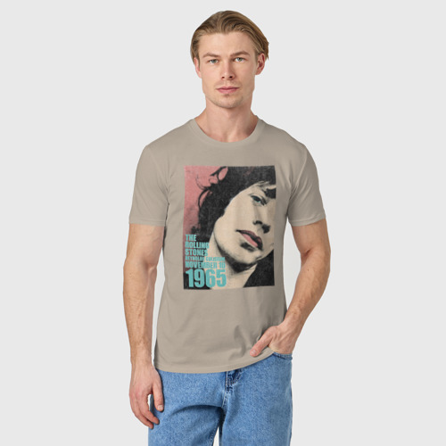 Мужская футболка хлопок Mick Jagger, цвет миндальный - фото 3