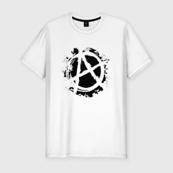 Мужская футболка хлопок Slim Анархия anarchy