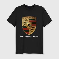 Мужская футболка хлопок Slim Porsche Порше