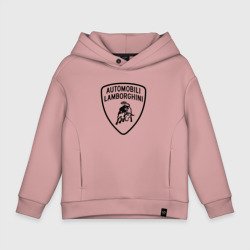 Детское худи Oversize хлопок lamborghini Logo Dark