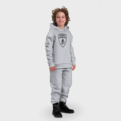 Детский костюм хлопок Oversize lamborghini Logo Dark - фото 2