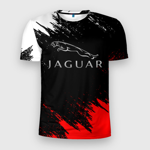 Мужская футболка 3D Slim Jaguar Ягуар, цвет 3D печать