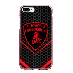 Чехол для iPhone 7Plus/8 Plus матовый Lamborghini Ламборгини