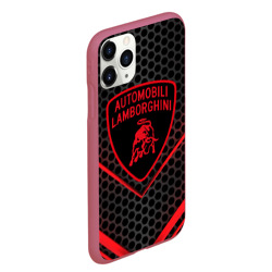 Чехол для iPhone 11 Pro Max матовый Lamborghini Ламборгини - фото 2