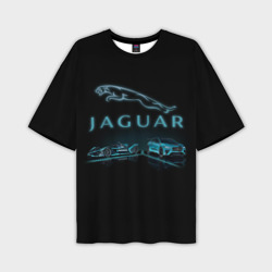 Мужская футболка oversize 3D Jaguar Ягуар
