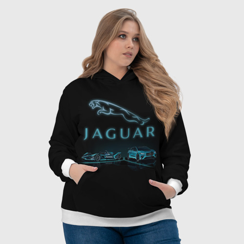 Женская толстовка 3D Jaguar Ягуар, цвет 3D печать - фото 6