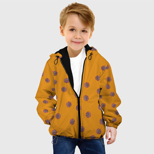 Детская куртка 3D CoronaVirus, цвет черный - фото 3