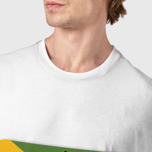 Мужская футболка хлопок Боб Марли, цвет белый - фото 6