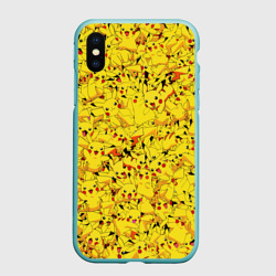 Чехол для iPhone XS Max матовый Пикачу