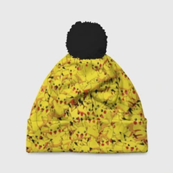 Шапка 3D c помпоном Пикачу
