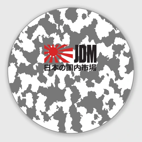 Круглый коврик для мышки JDM Style Japanese Domestic Market