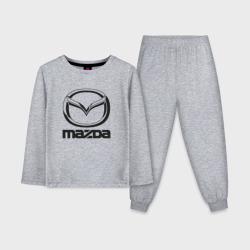 Детская пижама с лонгсливом хлопок Mazda logo Мазда лого