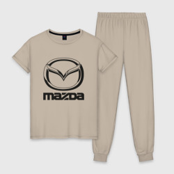 Женская пижама хлопок Mazda logo Мазда лого