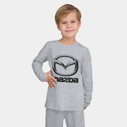 Детская пижама с лонгсливом хлопок Mazda logo Мазда лого - фото 2