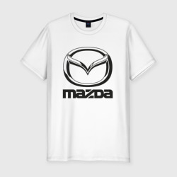 Мужская футболка хлопок Slim Mazda logo Мазда лого