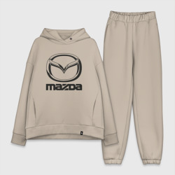 Женский костюм хлопок Oversize Mazda logo Мазда лого