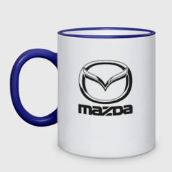 Кружка двухцветная Mazda logo Мазда лого