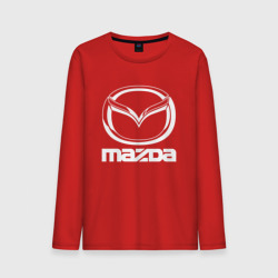 Мужской лонгслив хлопок Mazda logo Мазда лого