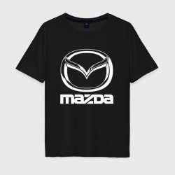 Мужская футболка хлопок Oversize Mazda logo Мазда лого