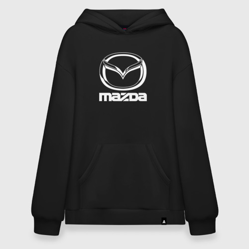 Худи SuperOversize хлопок Mazda logo Мазда лого, цвет черный