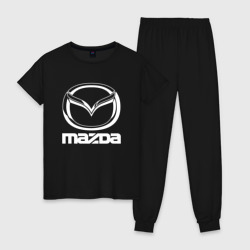 Женская пижама хлопок Mazda logo Мазда лого