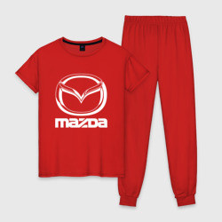 Женская пижама хлопок Mazda logo Мазда лого